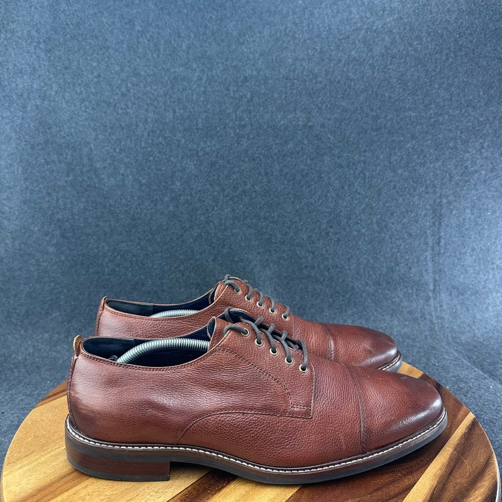 Cole Haan Men's Grand OS Brown Leather Dress Shoes Lace Up Size 13 M C26149